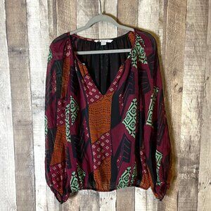 Diane Von Furstenberg Hathaway Collage-Print Top